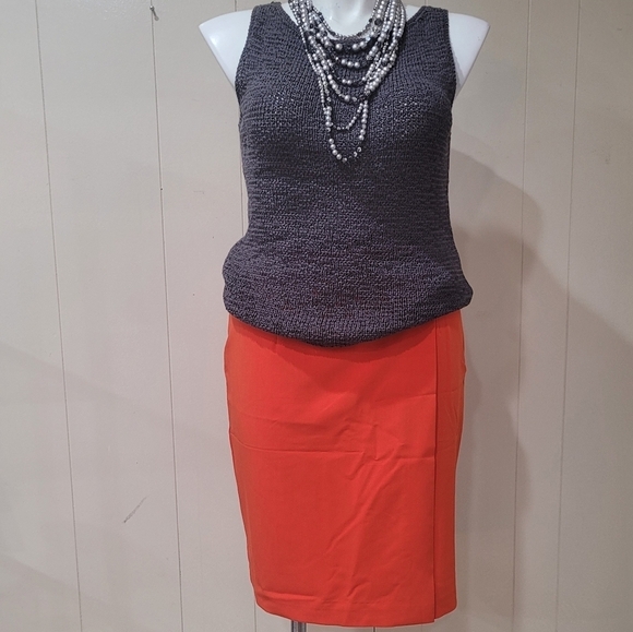 WORTHINGTON Orange A-line Skirt SIZE 12- NWOT - Picture 6 of 10